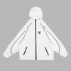 BLCGレンシアメンズジャケットウィンドブレーカージップフード付きストライプアウタークオリティヒップホップデザイナーコートファッション春と秋のパーカーブランド衣類5203