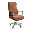 Chair Covers 1pc Waterproof Office Cover Pu Leather Computer Solid Color Seat Protector Case Home Decor