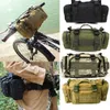 Backpacking Packs vandring utomhus midja påse 600d vattentät oxford klättring axelpåsar militär taktisk fiske camping påse mochila bolsa 230821