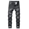 Wielkie rozmiary dżinsy harajuku fitness streetwear punk rock hollow out hole pant 2019 nowatorskie spodnie vintage spants3345