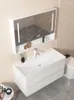 Juego de accesorios de baño, lavabo de cerámica, lavabo completo, combinación de gabinete de baño, lavabo minimalista moderno para el hogar