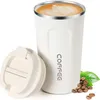 Mugs Top Seller 380ml 510ml Eco-friendly Stainless Steel Insulated Coffee Easy Wash Cute Travel Spray Painting