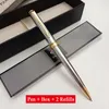 Ballpoint Pens Classic Design Marke Parker Metal Ballpoint Pen Blue Ink Business Office Signature Kugelschreiber 230821