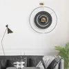 Relógios de parede quartzo relógio preto cozinha moderna hall de estilo silencioso nórdico horloge horloge decoração de casa gpf35xp