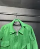 Мужские куртки Y2K стиль унисекс винтажный римейк обновленные флуоресцентные зеленые лоскутные пальто негабаритное