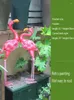 Trädgårdsdekorationer trädgård tillbehör metall flamingo ornament simulerade djurlandskap dekoration stor staty fågel figur