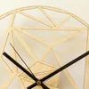 Zegary ścienne Nowoczesne geometryczne wzór akumulatorowy Wyjmowany okrągły sypialnia Bamboo Prezent Łatwo zainstaluj dom do domu prosty zegar