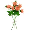 Dekorationer av 6 Coral Real Touch Artificial Lotus Floral Sprays 25 "230821