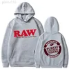 RAW 2022 Sweat à capuche pour hommes Pull polaire à capuche Harajuku Hip Hop Casual Hommes Sweat à capuche pour femme de haute qualité Pull à capuche L0822