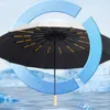 Ombrellas Colore solido completamente automatico pioggia portatile e splendore a crema solare Ultraviolet Triple pieghevole Parasolo Donne Porta