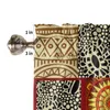 Curtain African Ethnic Style Short Curtains Kitchen Cafe Wine Cabinet Door Window Small Wardrobe Home Decor Drapes