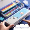 Giocattoli per l'apprendimento Astuccio per matite Astucci per password Trousse per animali Materiale scolastico Kawaii Cancelleria coreana Simpatico Kalemlik Piornik