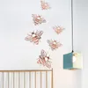 Wall Stickers 12Pcs 3D Hollow Bee For Childrens Room Decorative Vinyl Sticker Wedding Decor Home 230822