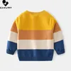 Pullover Autumn Winter Kids Sweater Sweater Boys Cartoon Jacquard سميكة Oneck Switte -Jumper Subtents Tops Children Clothing 230822