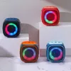 Altavoces Compatible con Bluetooth 5.3 Mini altavoz inalámbrico de 7W 1200mAh Luces LED sinfónicas para fiesta en casa al aire libre R230621 L230822