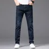 Mäns jeans 2023 Summer Autumn Variety Collection Mens Personlig märkning Business Office Style Smart Casual Zipper Fly Full Längd 230822