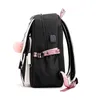 School Bags Korean Style High School Backpack for Teenage Girl Fashion Black White Student Girls Backpack Schoolbag Cute Book Bag 230822