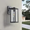 Lámpara de pared Ver imagen más grande Añadir para comparar Compartir Luz de jardín Aplique de interior y exterior de 1 luz Marco rectangular negro