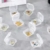 Opbergzakken ketting oorbellen Organiseer sieradendoos Mini draagbaar plastic voor ringen Haaraccessoires