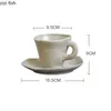 Mugs Simple Ceramic Tea Coffee Solid Color Creative Milk Cups Home Desktop Drinkware Mug Cup Saucers Accessories