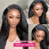 Kinky Straight 13x6 HD Frontal Wig Brazilian Glueless Yaki 13x4 Lace Front Human Hair Wigs for Women Preplucked 39