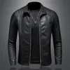 Heren Trench Coats Spring en Autumn Rapel Leather Jacket Trend Slanking Koreaanse versie Motorfiets PU 4XL 230822