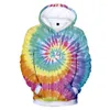 Men's Hoodies Y2K Clothing Kids Tie Dye 3D Print Hoodie Sweatshirt Women Men Fashion Personality Harajuku Colorful Jacket Boy Girl