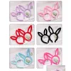 Chapeaux de fête Cutebunny bandeau en peluche - accessoire de cheveux doux pour les fêtes concerts livraison directe fournitures de fête de jardin à domicile Dht3U