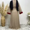 Etnische kleding bescheiden open voorkant Kaftan Dubai Abaya Turkije Kimono Cardigan Robe moslim tuniekjurk Ramadan Abayas voor vrouwen islamitisch