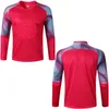 Utomhus Tshirts Fotboll Långärmar Gradient Mål Keeper Uniforms Sport Training Breattable Top Soccer Chest Pad Spring Autumn Jersey 230821