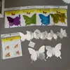 Adesivos de parede 12pcs 3d Butterfly Mirror adesivo Decal