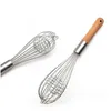 Outils d'oeufs Manche en bois Batteurs manuels Cuisine Mélangeur à main Cuisson Mousseur Cuire Mélangeur Fouet Fil Batteur Outil Lx1604 Drop Livraison Accueil G Dh6Me