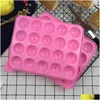 Baking Moulds 20 Holes Round Lollipop Sile Mod Spherical Chocolate Cookie Candy Maker Pop Mold Stick Tray Cake Mods Drop Delivery Ho Dhktt