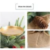 キャンドルホルダークリスマスツリーホルダーレッドベリーPinecone Candelabraスタンドテーブル