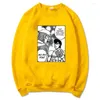 Sweats à capuche pour hommes 2023 Anime Hajime No Ippo Sweat à capuche en polaire ample Dessin animé Kamogawa Boxe Gym Pulls Sweat-shirt pour adolescents Hommes Vêtements