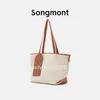 Songmont Bag Chocolate Handbag Canvas Bucket Luna Tofu Bags Designer Bowling Purse Underarm Hobo Shoulder Bag Luxury Large Totes Mini Clutch Shopping Crossbody
