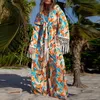 Женщины с двумя частями брюки отдых Boho Net Tassel Sunscreen Clothing Comse Casual Fashion Loppants Toppant