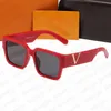 Designer O occhiali da sole Donne uomini occhiali da sole Lettera classica Fulta Fulta Sun Glass Leisure Edili per occhiali Goggle Adumbrale 6 Colore opzionale