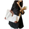 حقيبة كتف عالية الجودة بسيطة وكبيرة من المألوف حقيبة أوكسفورد القماش النسائية