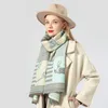 Scarves Luxury brand Winter Carriage Scarf Warm Shawl Thicken Tassels Horse cashmere fashion show poncho cape womens pashmina 230823