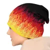 Bérets rouge brûlant feu course flammes Bonnet chapeaux mode tricoté chapeau pour femmes hommes automne hiver chaud Skullies bonnets casquettes