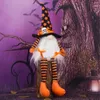 Poupées en peluche Gnomes en peluche | Décorations créatives de jambes pendantes pour Halloween, décorations d'étagère faites à la main, décor suédois scandinave 230823