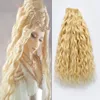 Doll Accessories 30cm Long 100g Weight Camel Hair High Quality doll hair wefts 230822
