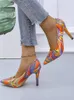 Femmes Mélangez la robe Couleur Pumps 623 Talons hauts