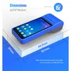 POS-6000 POS-терминал PDA с беспроводным Bluetooth Wi-Fi Android 8.0 System Thermal Printer встроенный и скачок штрих-кода камеры