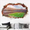 Adesivos de parede 3d Broken Football Decoração em casa para menino Decoração da sala de estar de sala de estar com parede de parede Wallart 230822