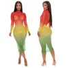 Casual Dresses 2023 Summer For Women Sexy And Fashionable Nightclub Super Elastic Mesh Printed Dress Maxi Robe Female