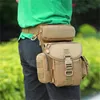 Backpacking Packs EDC Military Tactical Drop Leg Bag Tool Fanny Thigh Pack Hunting Waist Motorcycle Riding Men Molle 230822