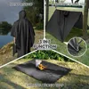Raincoats Hooded Rain Poncho For Adult With Pocket Waterproof Lightweight Unisex Raincoat Hiking Camping Emergency
