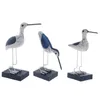 Decoratieve objecten Figurines houten marine zeevogels mediterrane stijl sculptuur thuis decoratie ambacht y4qc 230823